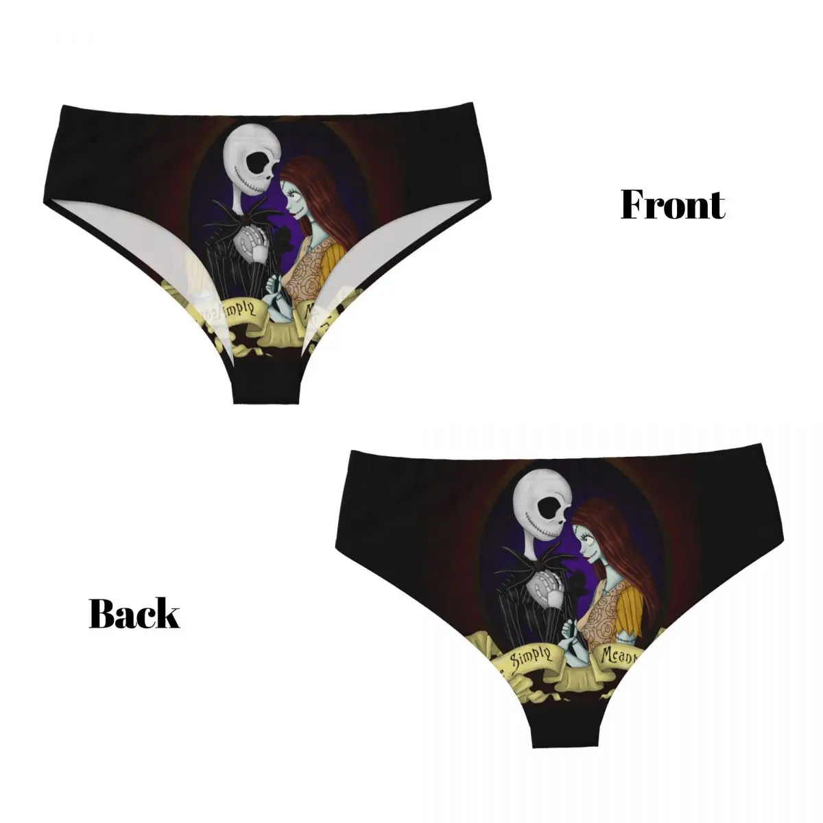 مخصص المرأة هالوين الجمجمة جاك تيم كينيدي عيد الميلاد سراويل تنفس فيلم الرعب ملخصات الملابس الداخلية الهدايا السروال