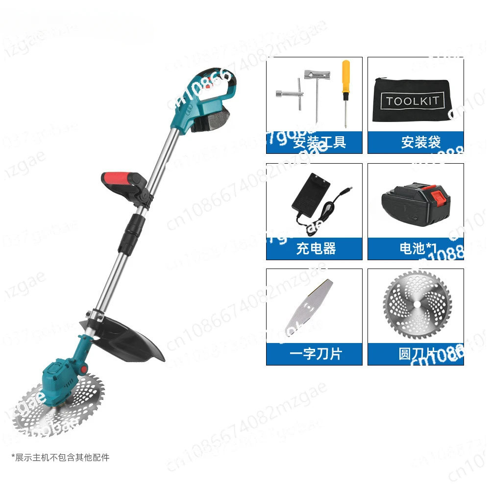 10-Inch Electric 잔디깍는기계 제초기Lawn Mower 21v Lithium Battery High-Power Brushless Weeder 예초기 Desbrozadora Batería Decespugliatore