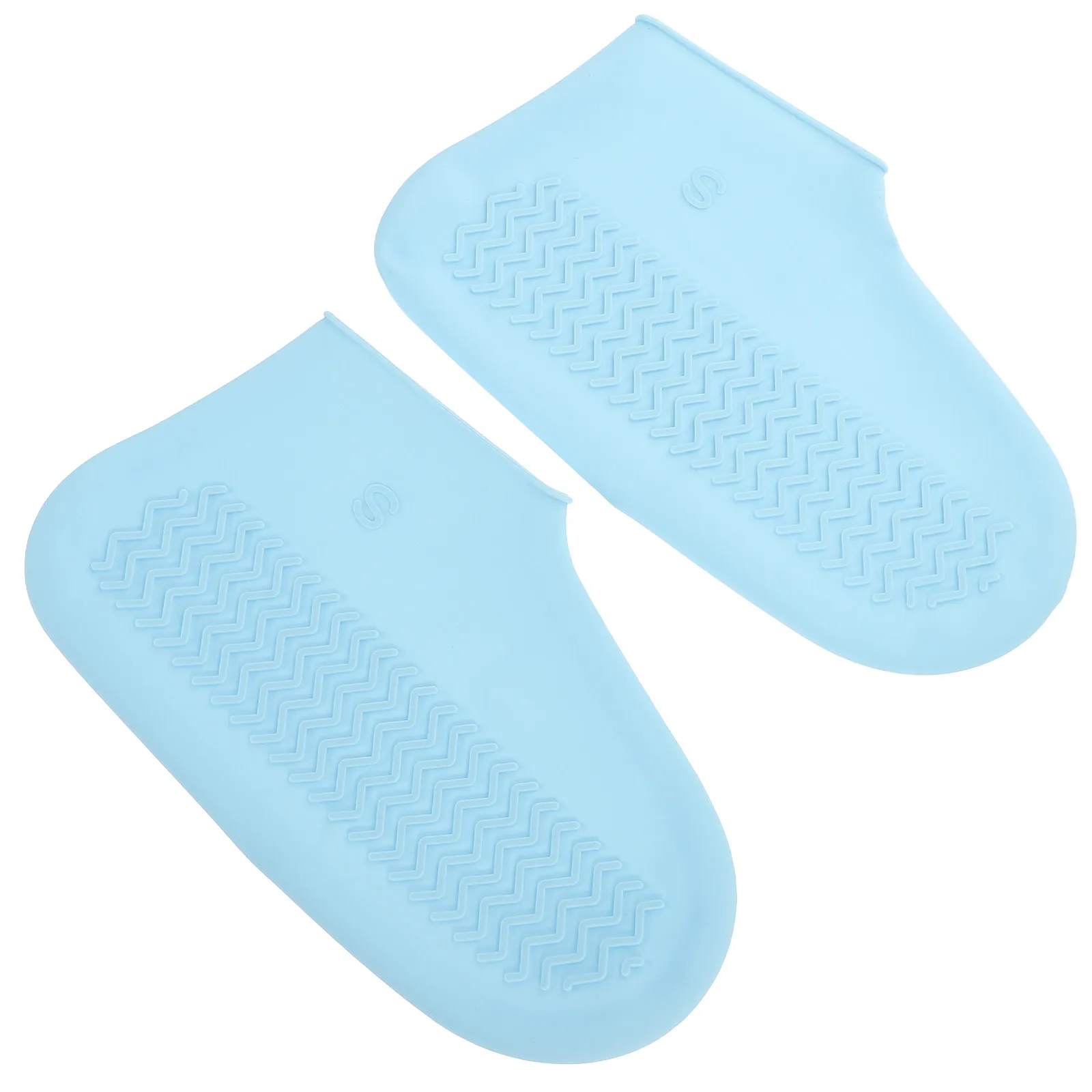 

1Pair Anti Slip Waterproof Shoes Cover Soft Elastic Silicone Rainproof Overshoes for Chefs Servers Bar Staff Road Trips Plane