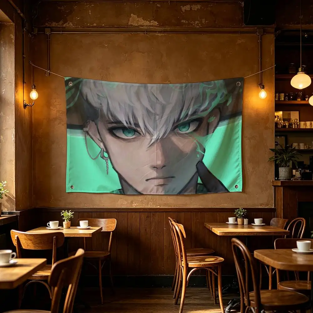 O-Overwatch Wuyang Mizuki Ramattra Venture Flag Suitable For Party Club Outdoor Interior Wall Decoration Banner Fans Gift