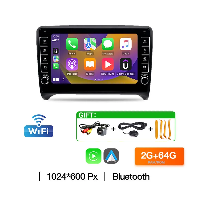 Voor Audi TT MK2 8J 2006-2014 Auto Multimedia Speler Auto Autoradio Carplay Android Radio WIFI Draadloze Carplay Audio Bluetooth BT