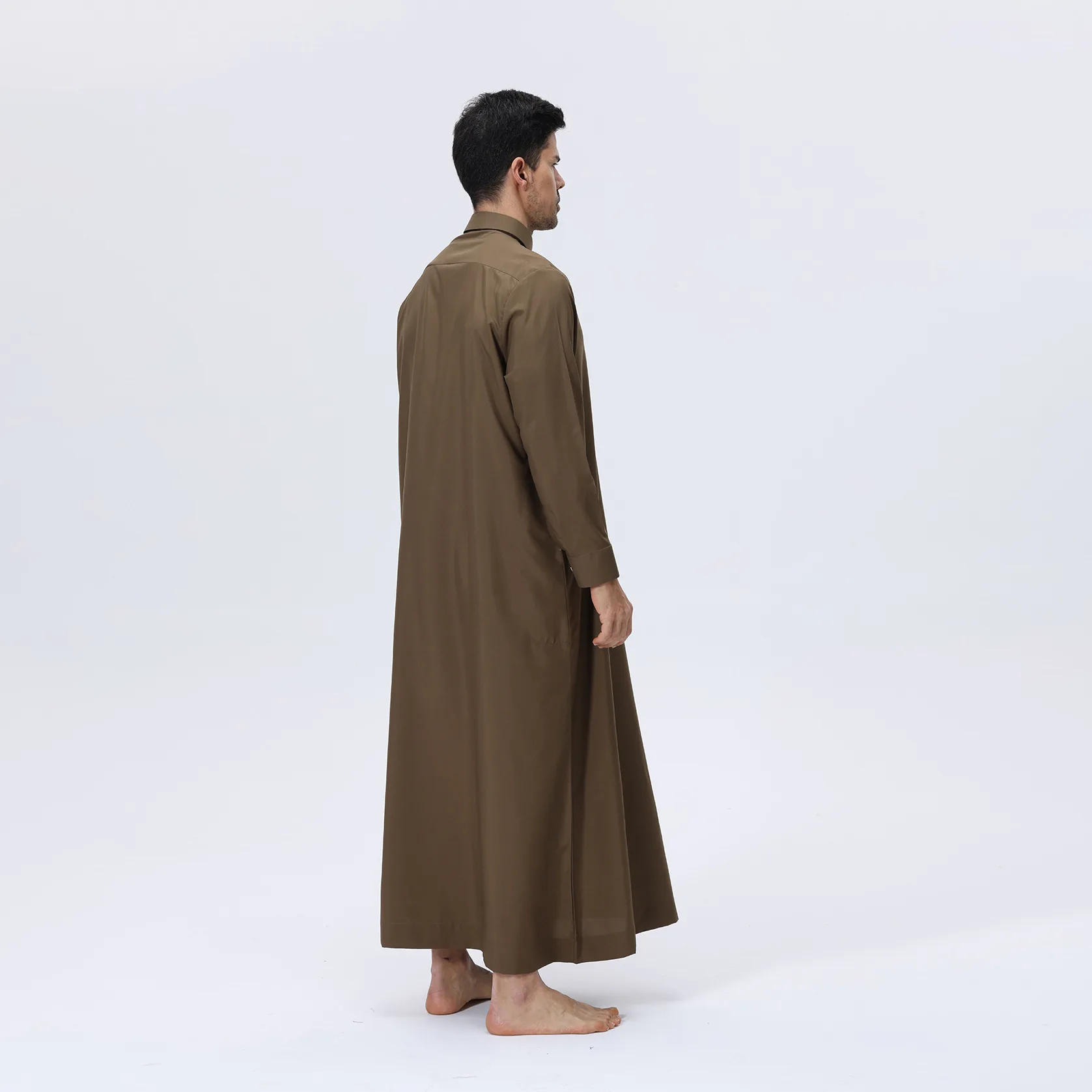 

New Eid Djellaba Jubba Thobe Arab Men Robe Caftan Muslim Dress Dubai Abaya Turkey Kaftan Daffah Dishdasha Ethnic Islam Clothing
