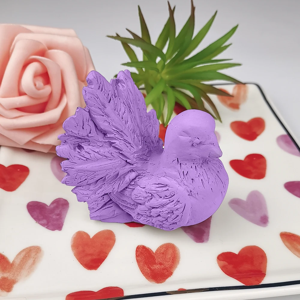 

DW0225 PRZY 3D Animal Bird Pigeon Moulds Silicone Wedding Birthday Candle Mold Dove Soap Molds Clay Resin Moulds