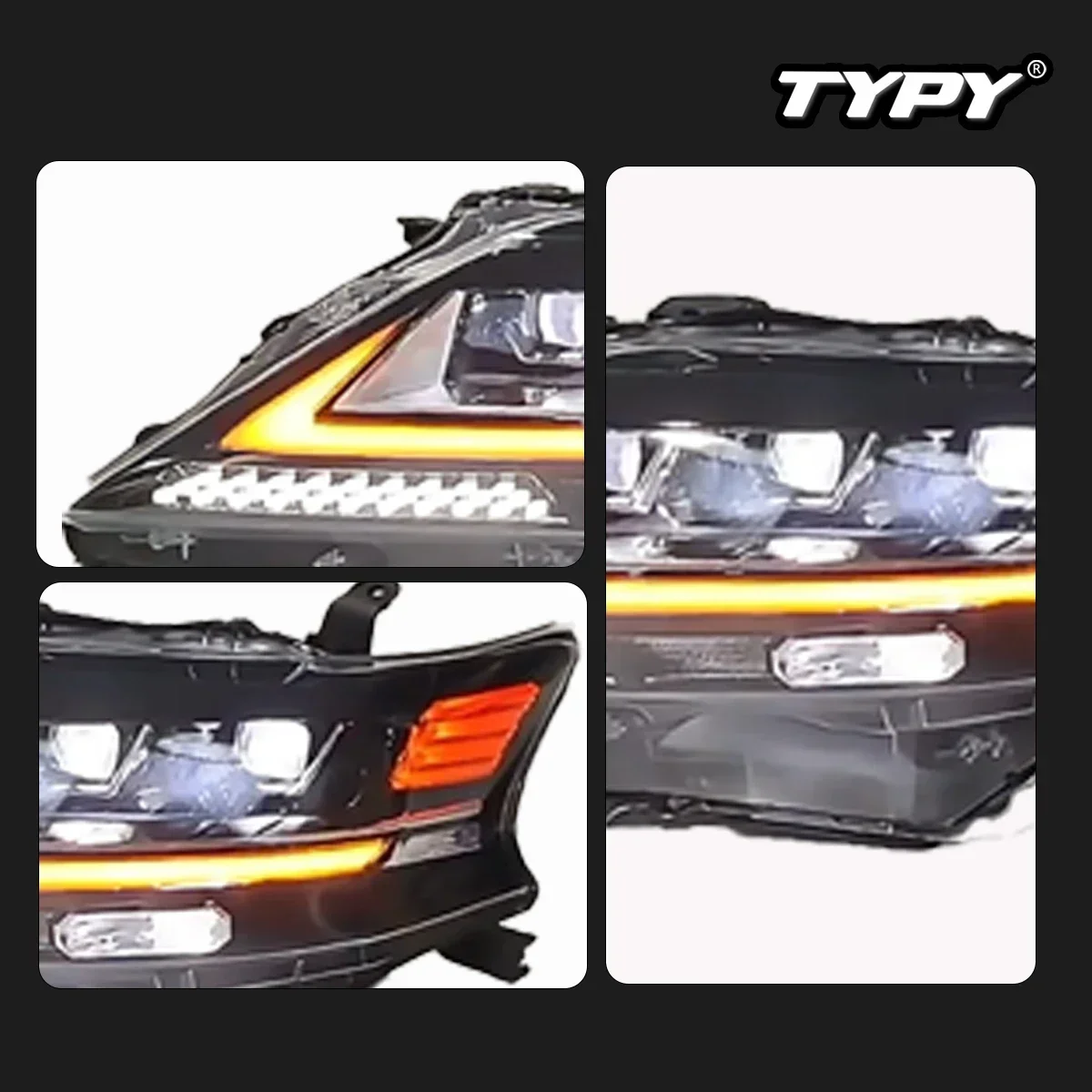 TYPY Car Light for Lexus RX Headlight LED Projetor Head Lamp Daytime Running Light Automotive Accessories 2009-2015