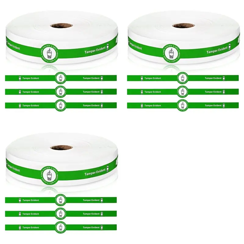 

【LAST CHANCE】1500 шт. безопасные и безопасные уплотнители с защитой от несанкционированного доступа, наклейки для крышек для напитков, наклейки для доставки еды, запечатанные на свежесть, этикетка