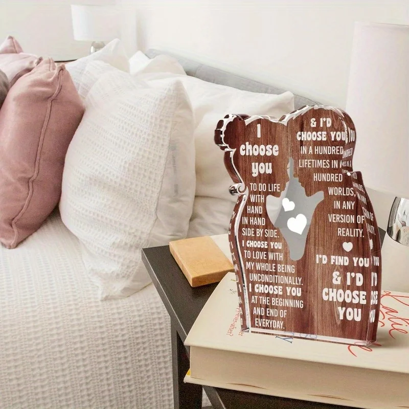 لوحة أكريليك "أختارك" - هدية صادقة لذكرى أو زفاف أو عيد الحب. #3