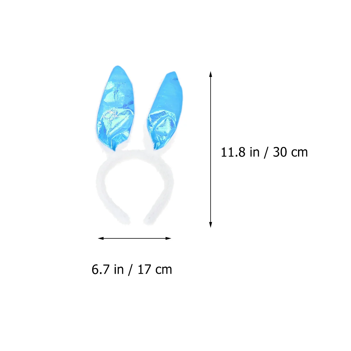 

6Pcs Rabbit Ear Headbands Lightweight Non-Deforming Carnival Party Hair Hoop Kids Girls Hair Bands Rabbit Ears Headbands