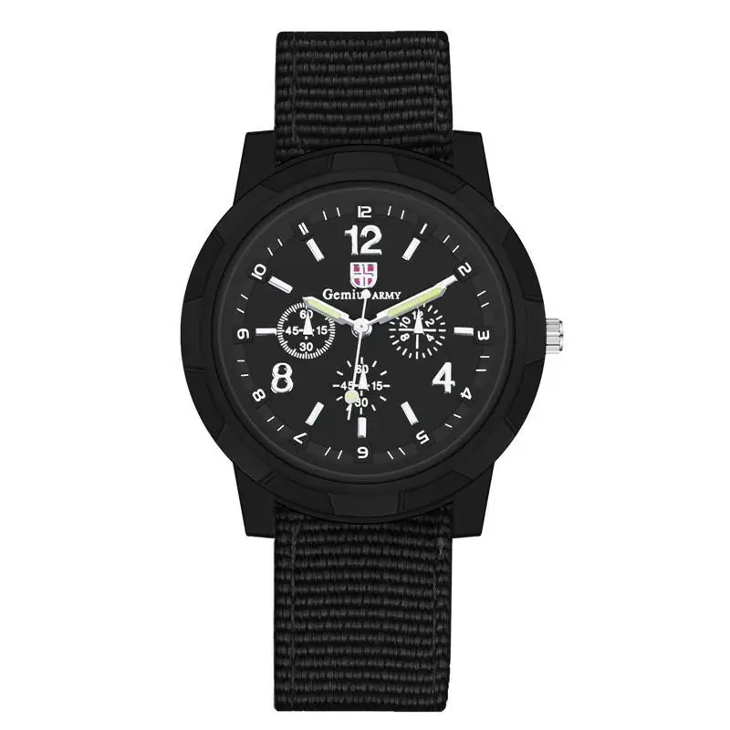 Reloj deportivo de cuerda trenzada de nailon para hombre, relojes de cuarzo para exteriores, Comercio Exterior, nuevo, en stock