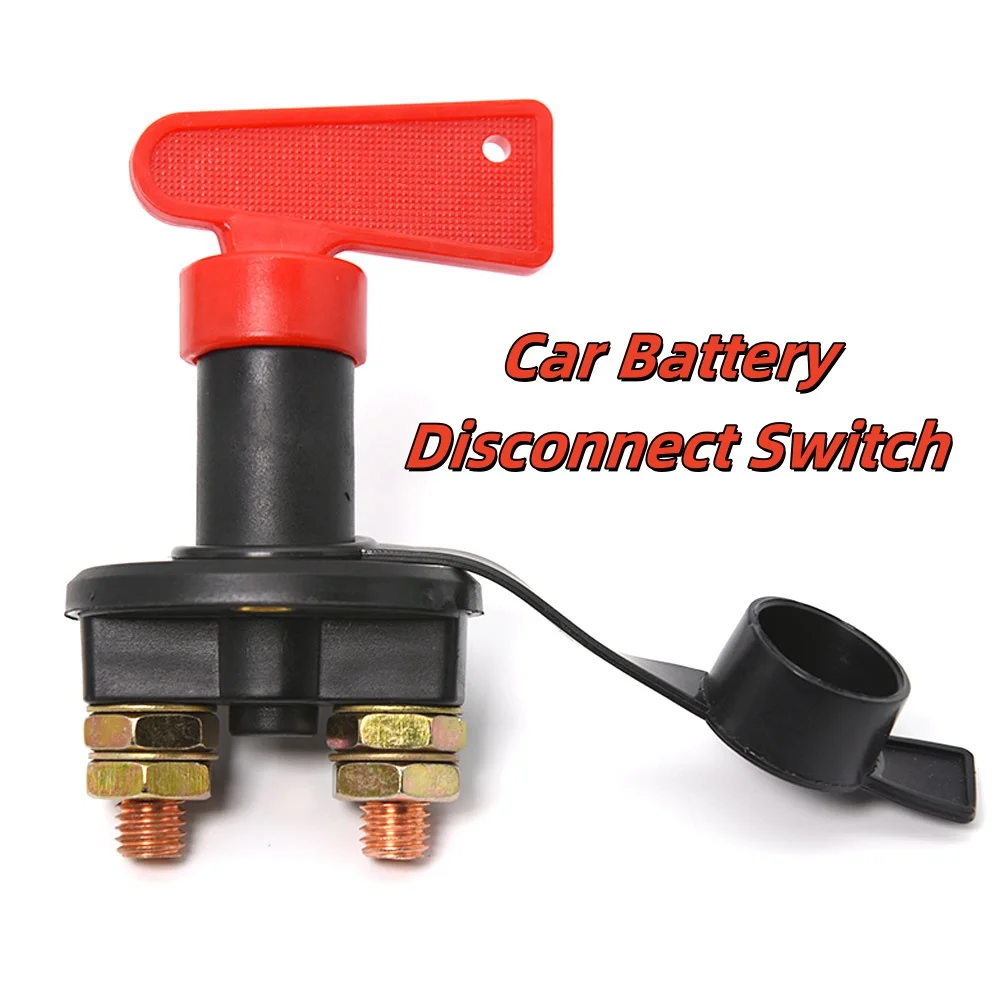 

1PC Car Battery Disconnect Switch Cut Off Switch Power Isolator Cut Off Kill Battery Rotary Switch For Truck Car Accessories
