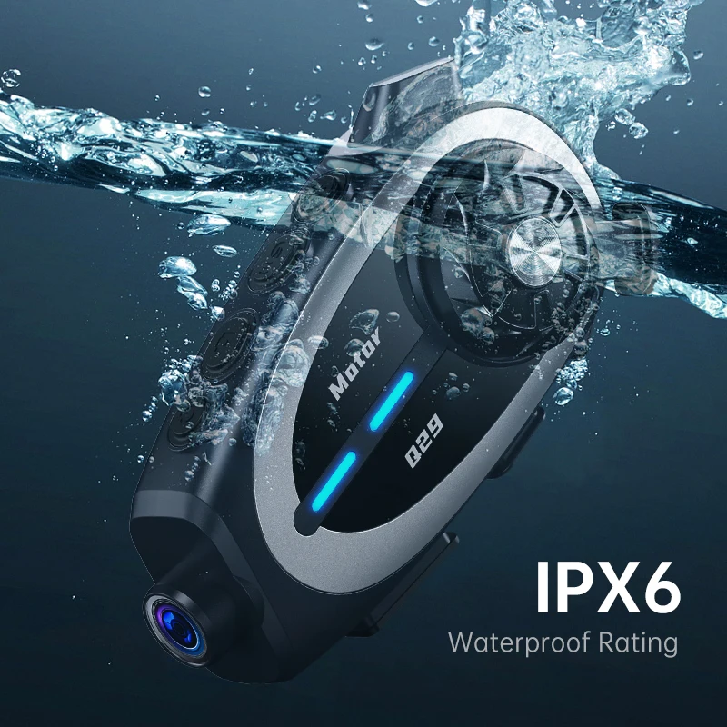 Q29 Motorcycle Helmet Intercom Bluetooth Headset 1080P HD Wireless Camera Super Wide-angle Lens Waterproof WiFi Video Recorder
