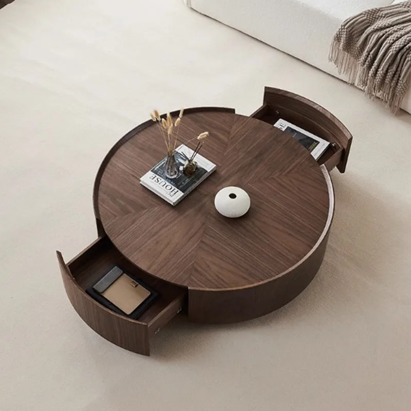 Wood Round Nordic Coffee Table Dining Hallway Home Decor Coffee Table Console Table De Chevet Tv Stand Living Room Furniture