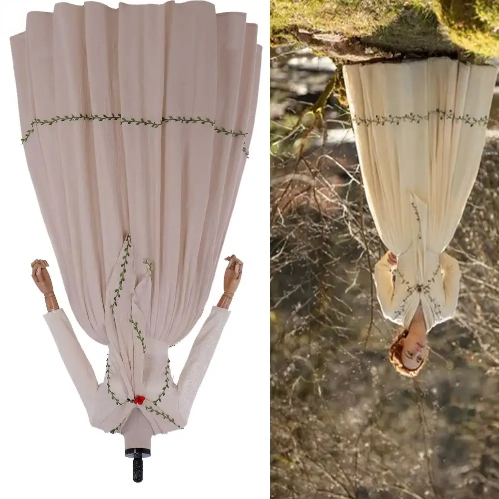 

Outlander Brianna Mackenzie Cosplay Costume Vintage Victorian Beige Dress Women Highland Wedding Gown Custom Made