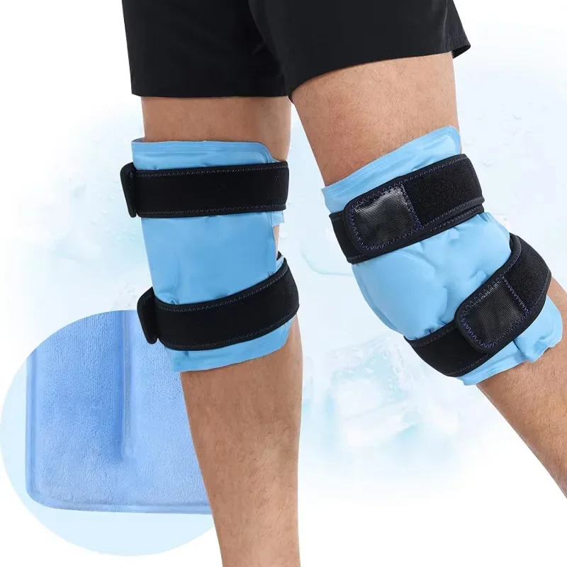 1pc Kneecap Ice Pack Sports Protective Gear Calf Ice Pack Calf Cold and Hot Compress Gel Cooling Kneecap Bag