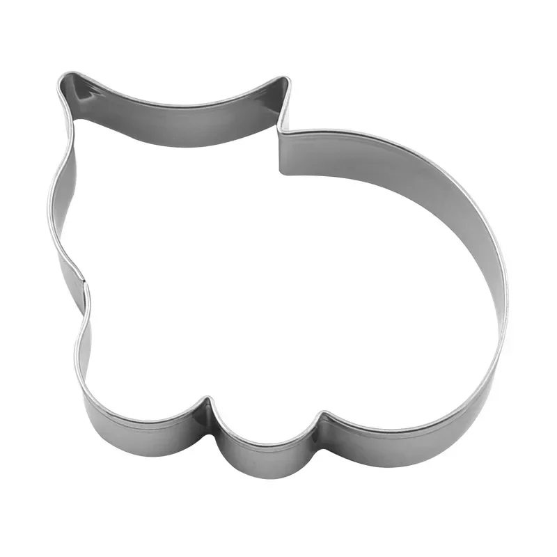 5pcs Aluminium Alloy Cat Shape Cookie Cutter Biscuit Mold Easter Biscuit Pastry Cookies Cutter DIY Cookie Fondant Cake Mold