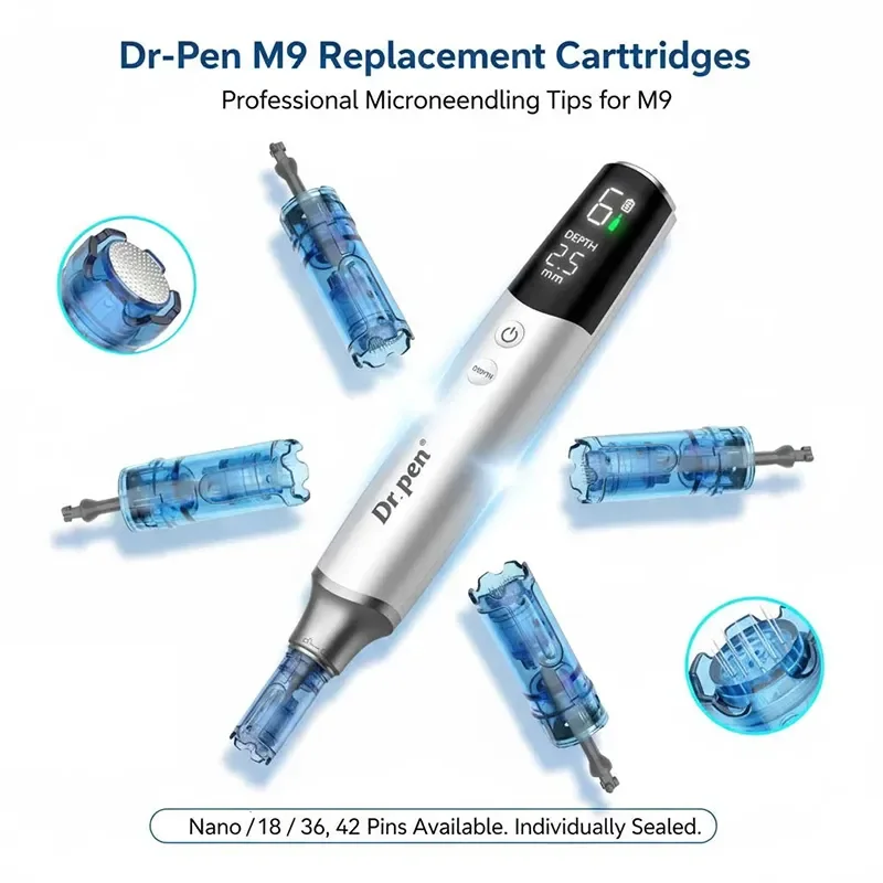 drpen-m9-professional-18-pin-36-pin-42-pin-nano-microneedle-cartridges-intelligent-cartridge-recognition-compatible-consumables