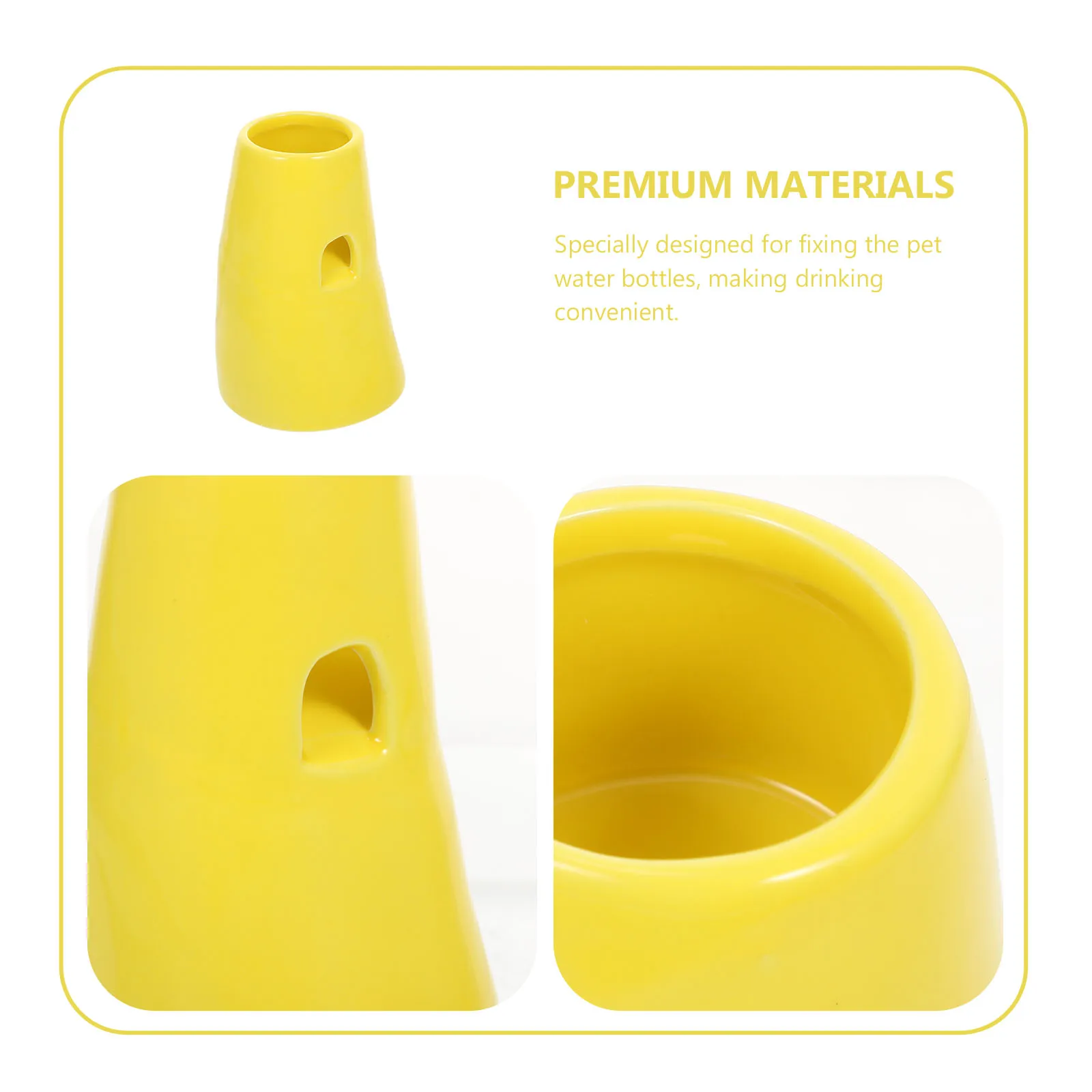 

Ceramic Pet Waterer Rack Hamster Kettle Stand Small Animal Bottle Holder Stable for Most Sizes Feeding Supplies