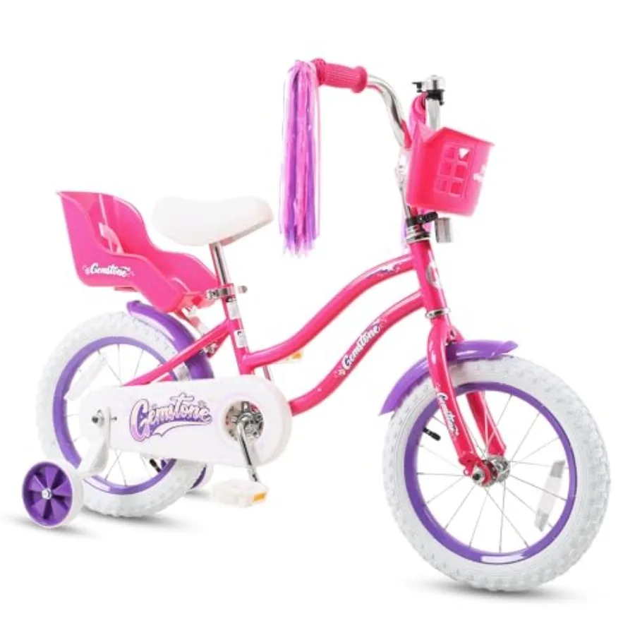 

Bike 12 14 16 18 Inch Bicycle with Training Wheels Beginners Boys Girls Ages 3-10 Years Multiple Colors
