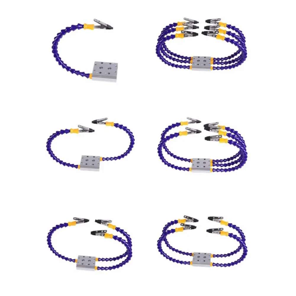 Octopus Design Welding Table Clamp Flexible Arm 1-6 Arms Soldering Helping Hands Stable Grip Adjustable