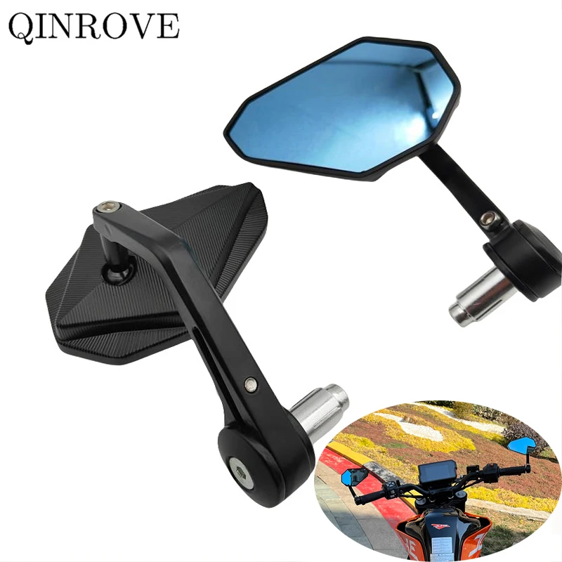 CNC Aluminum Motorcycle 22mm Handlebar End Mirror Universal For Voge 300AC 350AC CU525 525R Honda Hornet CBR600 Suzuki GSR600