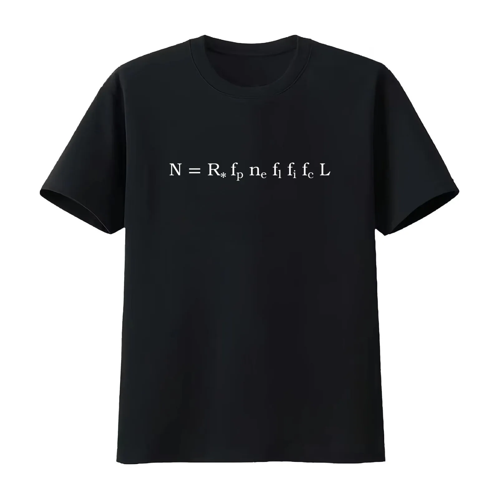 Drake Equation (White) T-Shirt Summer Casual Cotton Tee Oversized Streetwear Tops Vintage Graphic Print Unisex Men Women