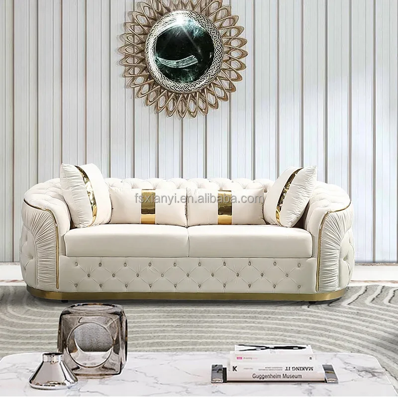 Living Room Sofa,luxury Furniture Chesterfield Couch 1/2/3 Sofa Luxury Sofas Italian Modern Living Room Sofa Set Furniture