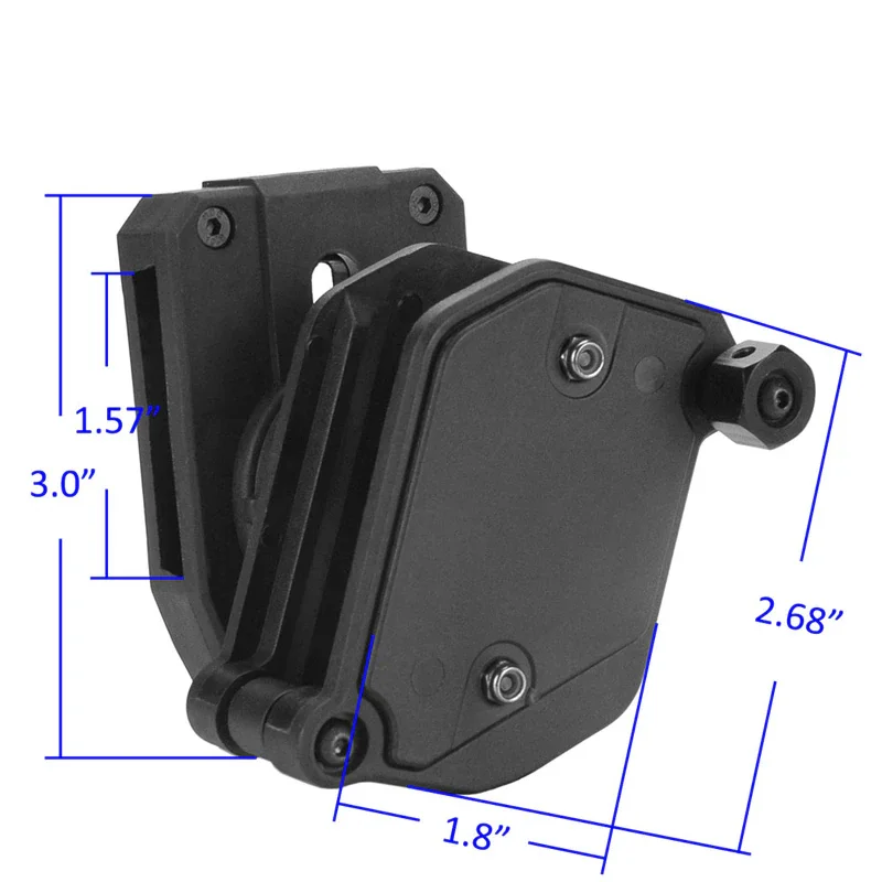 IPSC USPSA IDPA 9mm .45 Competition Shooting Multi-Angle Speed Pistol Magazine Pouch Mag Holster Carrier Hunting Gear