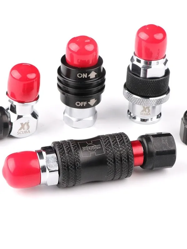 luxury-version-xs-scuba-adapter-low-pressure-tube-online-check-valve-red-green-indicator-ccr-suitable-diving-accessories