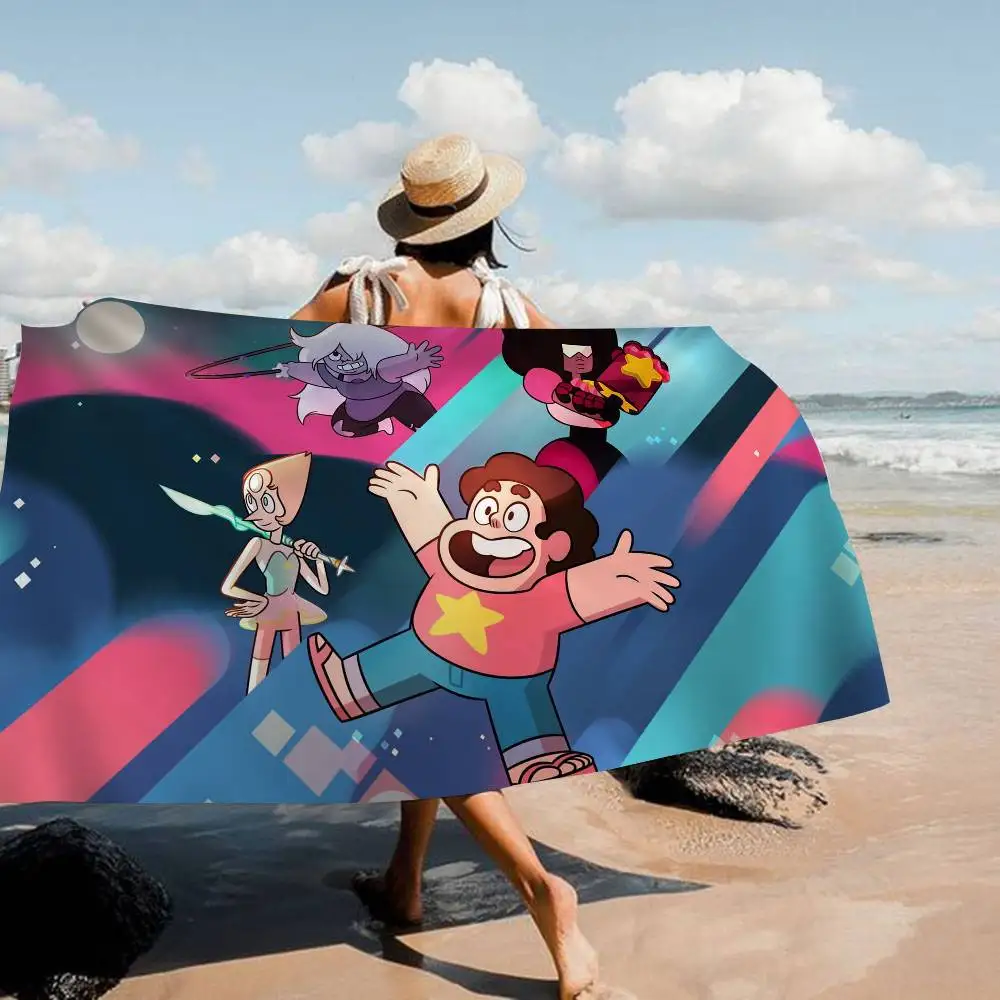 ANIME S-Steven Universe Microfiber Printed Beach Towel Mountain Climbing Yoga Beach Swimming Running Absorbent Soft Towel