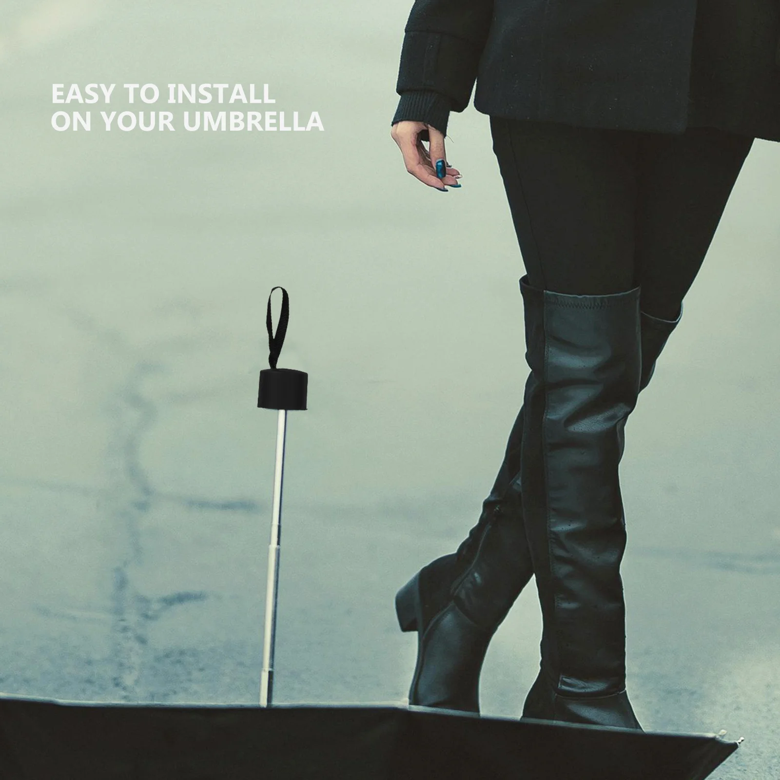 

Replacement Handle for Umbrella 15Mm Threaded Secure Fit Anti-Slip Design Compact Umbrella Grip Daily Use Compact Handle