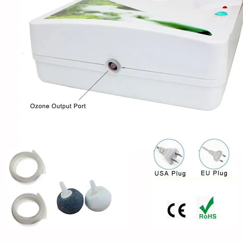 Ozone Generator 600mg 220V 110V Ozonator ionizer O3 Timer Air Purifiers Oil Vegetable Meat Fresh Purify Air Water