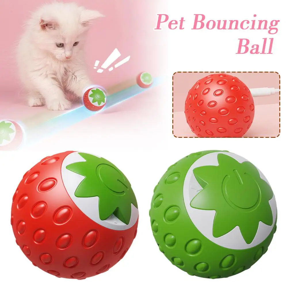 

Interactive Cat Toy Balls Super Drive Cat Rolling Balls Teaser Kitten Motion Ball Sensor Cat Pet Activated Toys Game E1C2