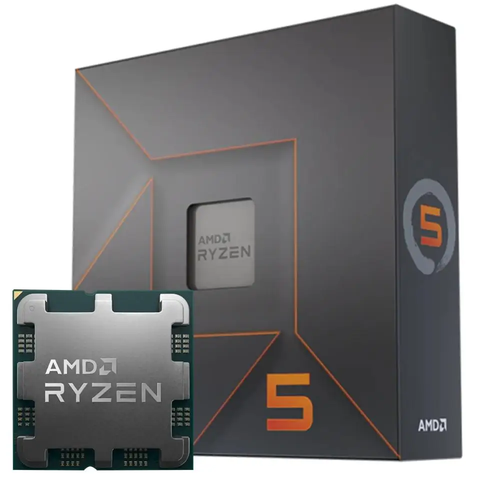معالج AMD Ryzen 5 7600X 4.7 جيجا هرتز (5.3 جيجا هرتز توربو)، 6 ألوان 12 خيط، AM5، بدون مبرد، 100-100000593WOF #1
