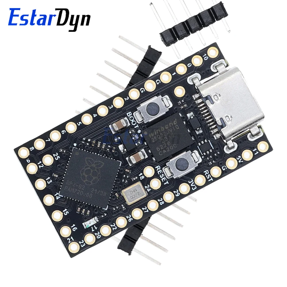 Estardyn RP2040 Pro Micro Development Board, Raspberry Pi Pico Compatible, Dual-Core MicroPython MCU Module for DIY