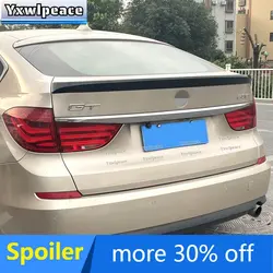 For BMW 5 Series GT F07 Rear Spoiler 2010-2016 AC Style Sport Body Kit Accessories Carbon Fiber Look and Gloosy Black