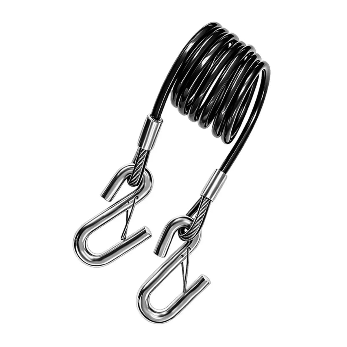 ABDD HOT  Trailer Safety Cables with S Hooks, Heavy Duty Tow Straps Break Strength, Safety Chains for RV, Truck, Boat, Trailer