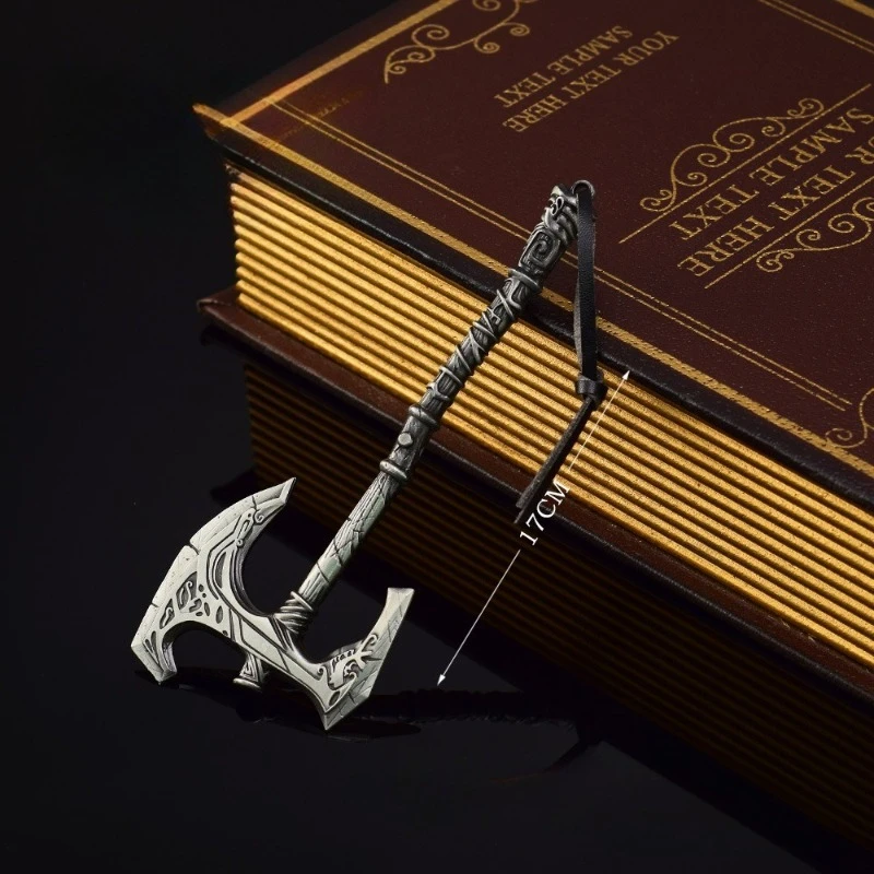 เกม Scrolls อุปกรณ์ต่อพ่วงอาวุธ Okin Battleaxe อาวุธโลหะรุ่น SAMURAI SWORD VINTAGE เครื่องประดับมีดผีเสื้อของขวัญของเล่น