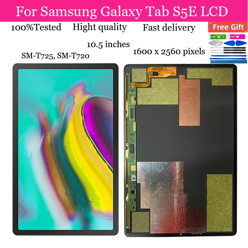 

LCD For Samsung Galaxy Tab S5e SM-T725 SM-T720 T725 T720 Touch Screen Digitizer Glass Panel Display Assembly Replace