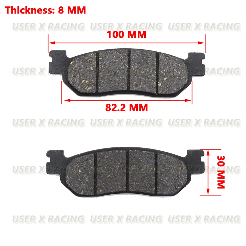 USERX Motorcycle Disc Brake Pad Brakes Front Rear Disc Brake Pads For FA275 YAMAHA YP XP AY TW 115 225 125 250 400