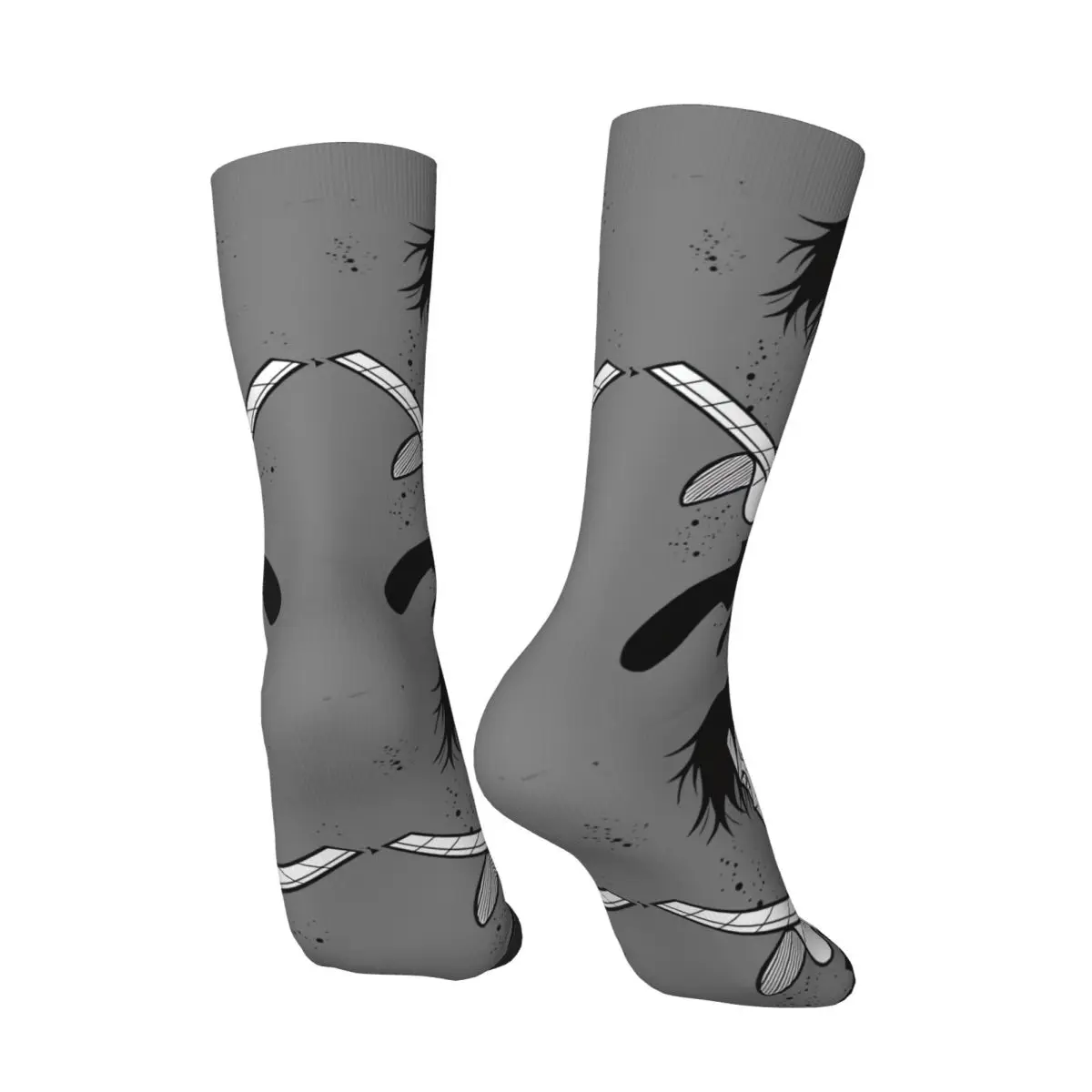 Calcetines de compresión de estilo Hip Hop para hombre y mujer, calcetín Unisex con estampado divertido de ataque a los Titanes, estilo Retro, Levi Art Work, Harajuku, novedad