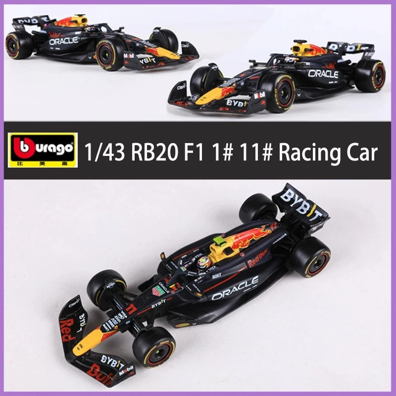

Bburago Diecast 1/43 Scale RB20 Formula F1 Racing Car Alloy Simulation Model Adult Collectible Souvenirs Ornaments Display