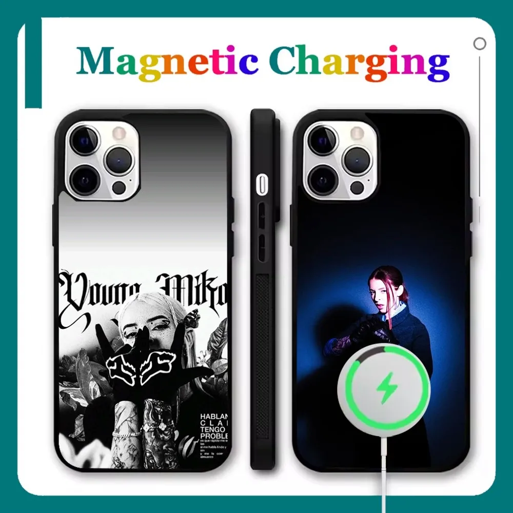 

Young Miko WASSUO Phone Case For iPhone 16,15,14,13,12,11,Pro,Max,Plus,Mini,SE New Magsafe Magnetic Wireless Charging