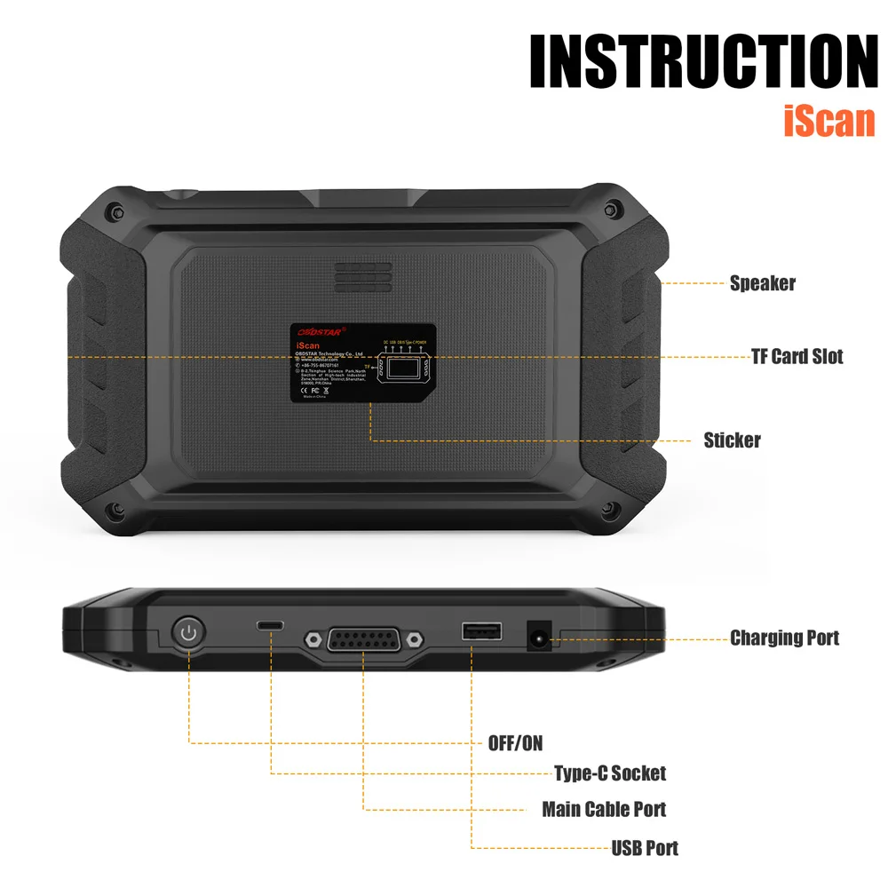 OBDSTAR-Scanner de Diagnóstico de Motocicleta, iScan para Harley e Davidson, Suporte Sevice Light Reset, Programação Chave, Até 2023 Modelo