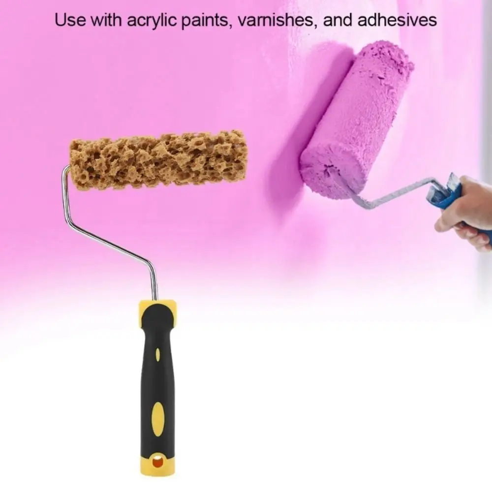 With Handle Texture Pattern Paint Roller Texture Tool Pattern Tool Seaweed Sponge Roller Brush M 80 M 60