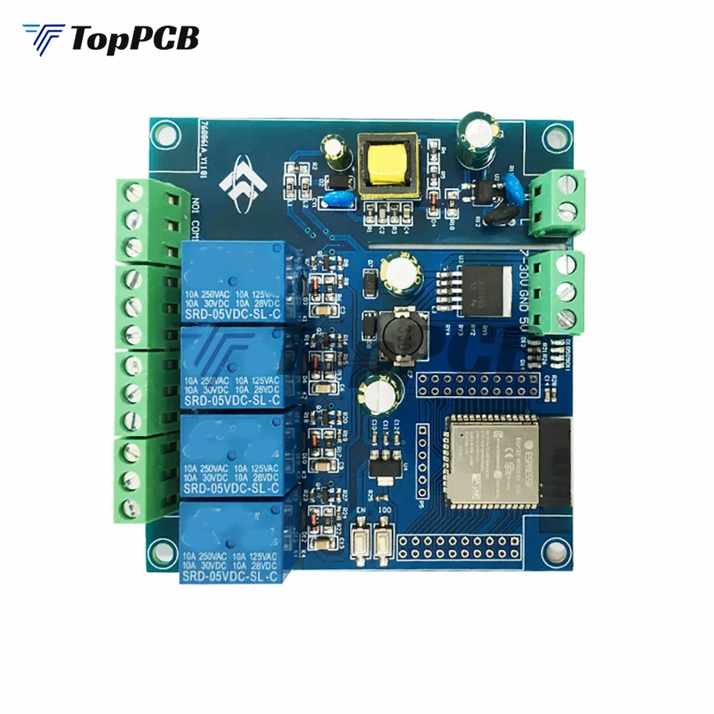 4 Channel ESP32 Wireless Wifi Bluetooth Development Board AC 220V DC 5-30V Power Supply ESP32-WROOM Relay Module for Arduino