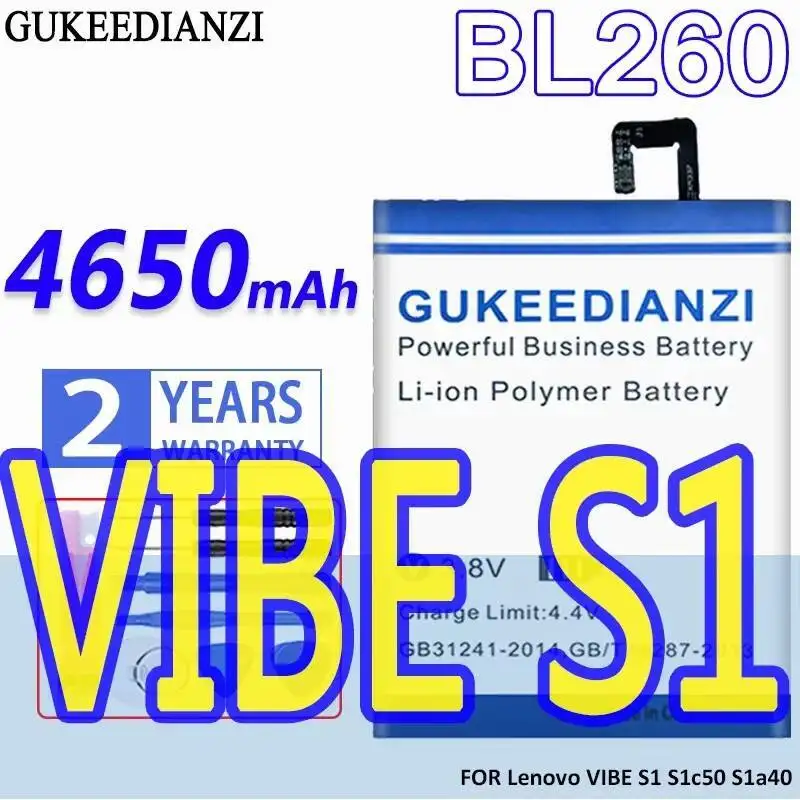 

For Lenovo Vibe S1 Lite S1la40 BL260 Durable High Capacity 4650Mah Mobile Phone Battery