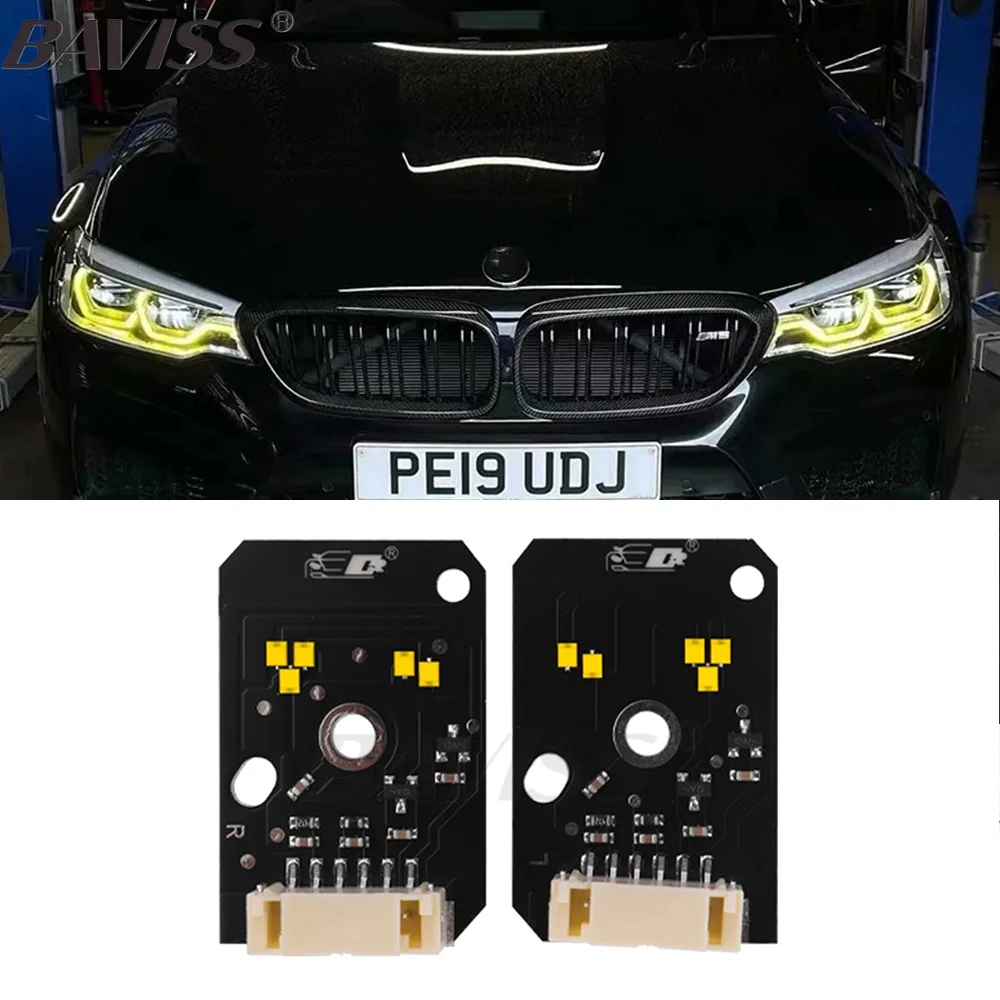 

Red Blue Yellow DRL LED Board For 2018 2019 2020 BMW G30 G38 F90 M5 G31 G32 GT US EU Spec Adaptive LED Onwards Daytime Headlight