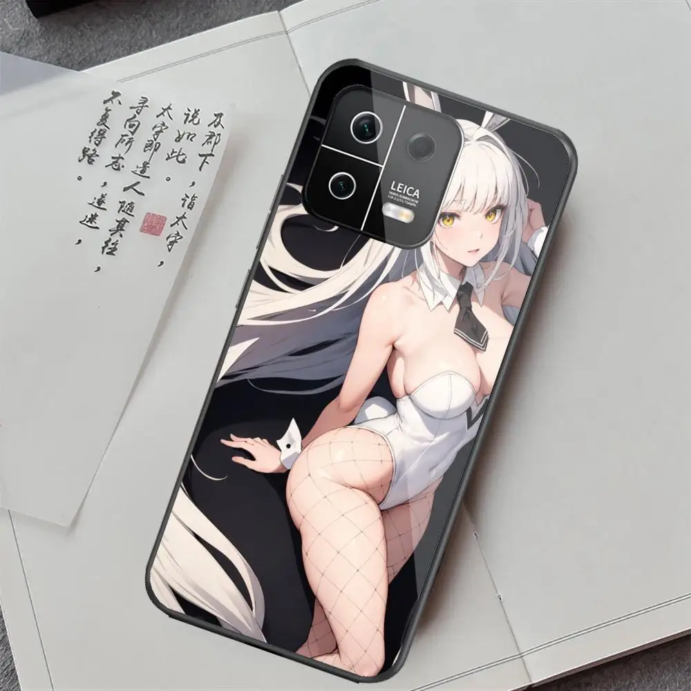 G_goddess of V_victory N_nikke Phone Case For Xiaomi 14 Ultra 14 13T 13Pro 13 12T 12 11T 11i 11 Black Glass case