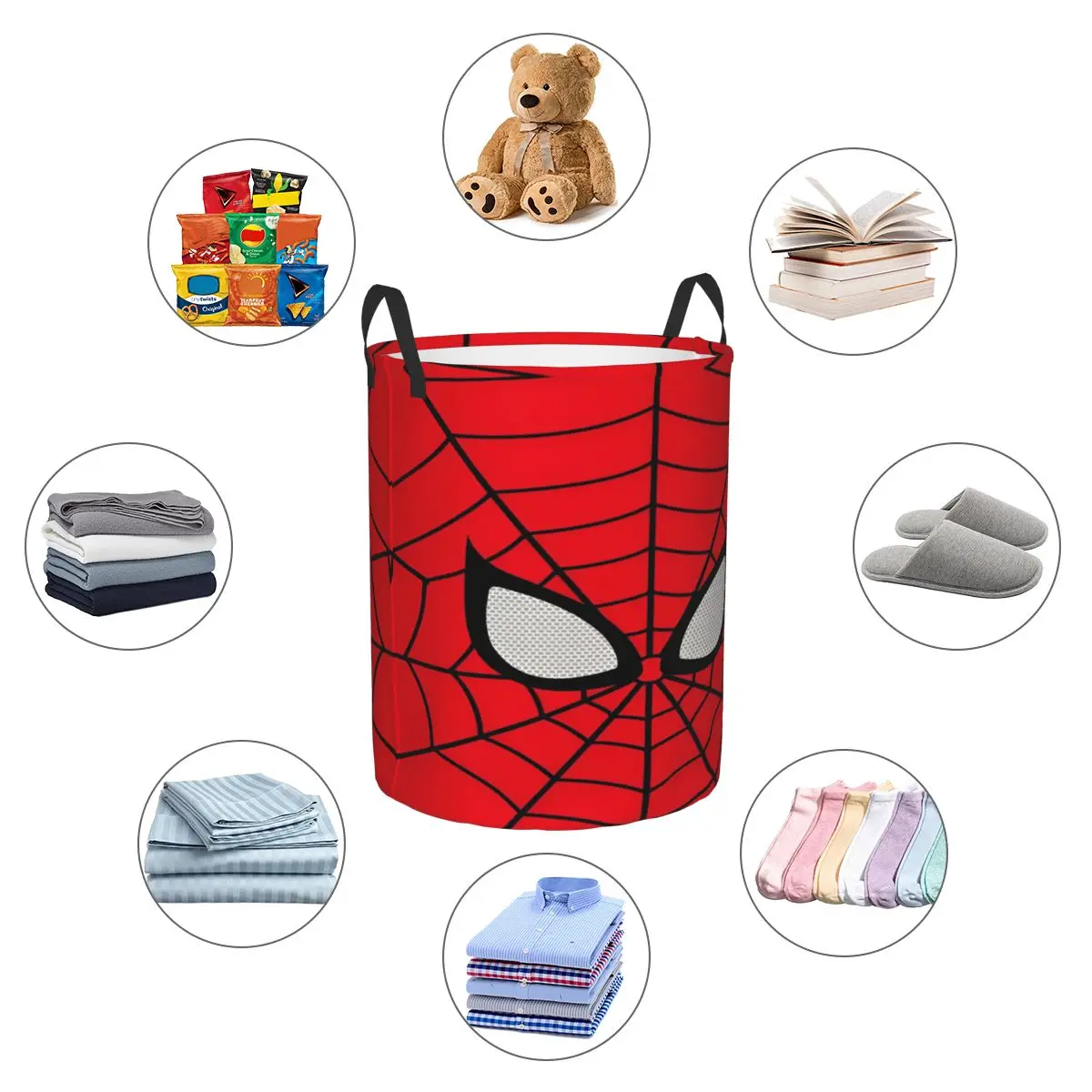 Spider Man Toys Storage Basket Box Organizer Bins for Playroom