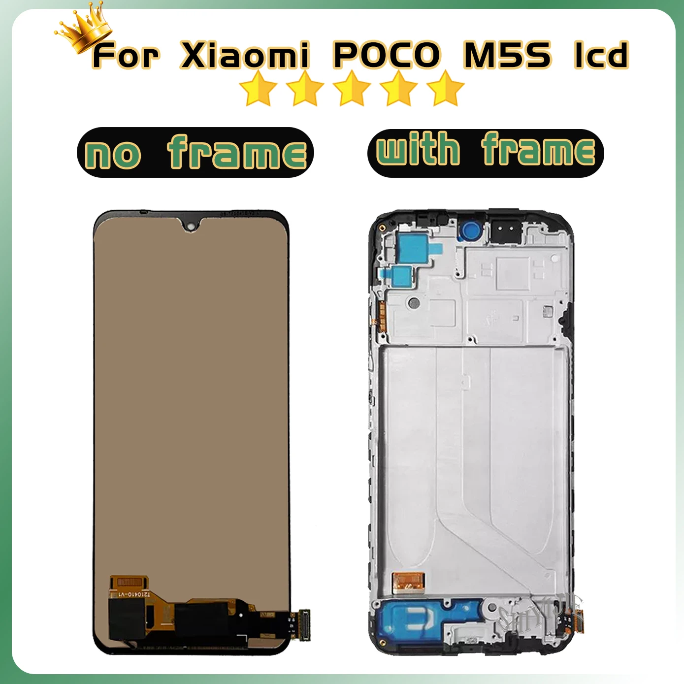 6.43\'\' AMOLED For Xiaomi Poco M5s Lcd Touch Panel Screen For POCOM5s 2207117BPG Lcd with Frame Digitizer Assembly Replacement