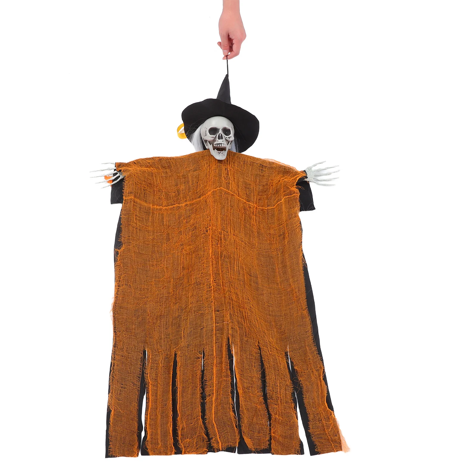 

Halloween Hanging Ghost Spooky Flying Ghost for Front Yard Patio Lawn Garden Party Decoration Haunted House Prop Orange